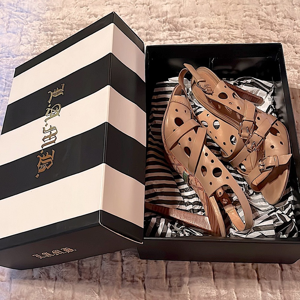 Lamb smart leather heels, size 7.5.